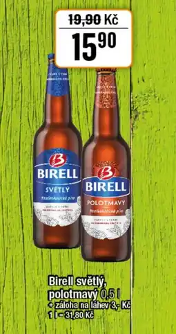 TEMPO Birell světlý, polotmavý nabídka