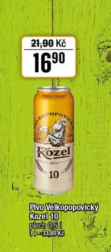 TEMPO Pivo Velkopopovický Kozel 10 nabídka