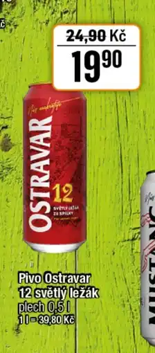 TEMPO Pivo Ostravar 12 světlý ležák nabídka