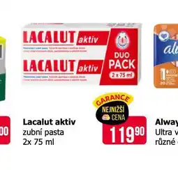 Teta Lacalut aktiv zubní pasta nabídka