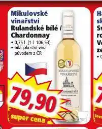 Norma Mikulovské vinařství rulandské bílé nabídka