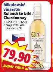 Norma Mikulovské vinařství chardonnay nabídka