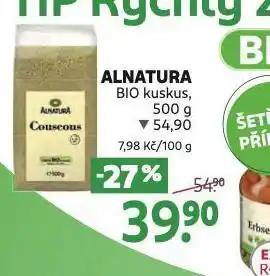 Rossmann Alnatura bio kuskus nabídka