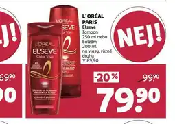Rossmann Loreal elseve šampon, balzám nabídka
