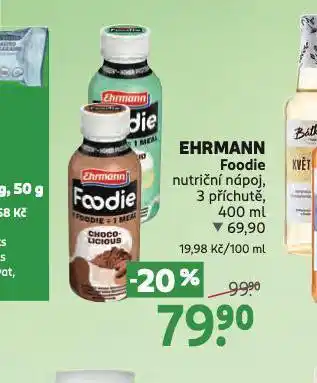 Rossmann Ehrmann foodie nutriční nápoj nabídka