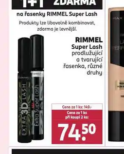 Rossmann Rimmel řasenka nabídka
