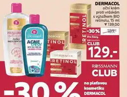 Rossmann Dermacol oční krém nabídka