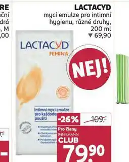 Rossmann Lactacyd mycí emulze pro intimní hygienu nabídka