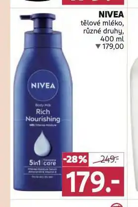 Rossmann Nivea tělové mléko nabídka