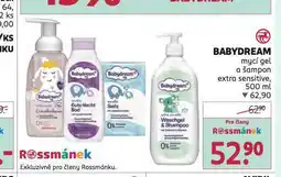 Rossmann Babydream mycí gel a šampon nabídka