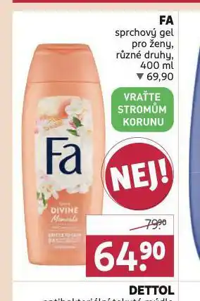 Rossmann Fa sprchový gel nabídka