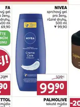 Rossmann Nivea sprchový gel nabídka