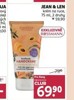 Rossmann Jean&len krém na ruce nabídka