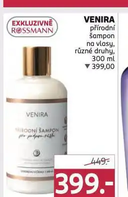 Rossmann Venira přírodní šampon nabídka
