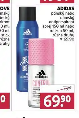 Rossmann Adidas antiperspirant nabídka
