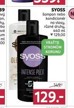 Rossmann Syoss šampon, kondicioner nabídka