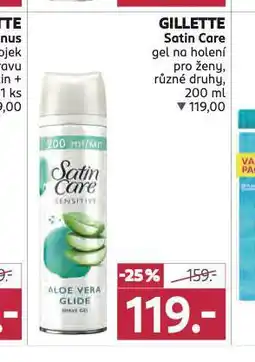 Rossmann Gillette satin care gel na holení nabídka