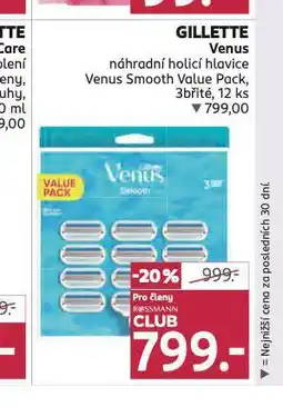 Rossmann Gillette venus náhradní hlavice nabídka