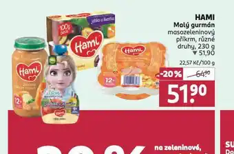 Rossmann Hami malý gurmán nabídka