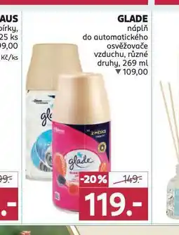 Glade náhradní náplň do osvěžovače