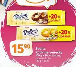 Coop Sedita rodinné věnečky nabídka