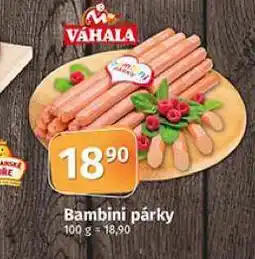 Coop Bambini párky nabídka