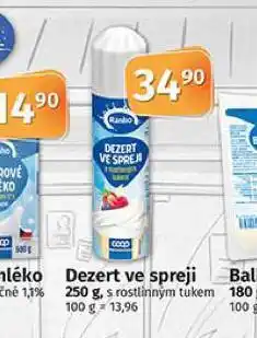 Coop Dezert ve spreji nabídka