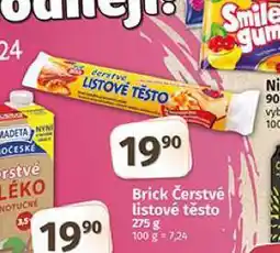 Coop Brick čerstvé listové těsto nabídka
