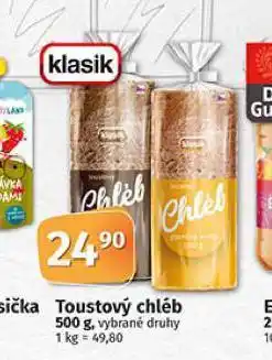 Coop Toustový chléb nabídka
