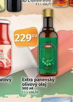 Coop Extra panenský olivový olej nabídka