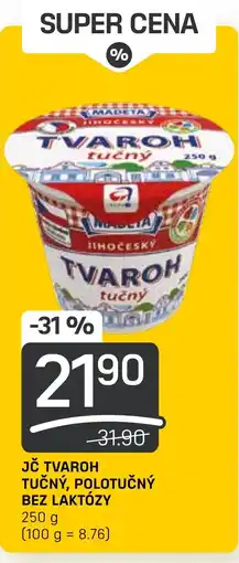JČ TVAROH TUČNÝ, POLOTUČNÝ BEZ LAKTÓZY