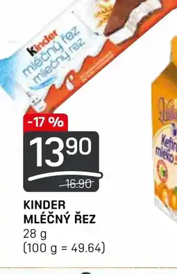 Flop KINDER MLÉČNÝ ŘEZ nabídka