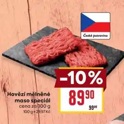 Billa Hovězí mělněné maso speciál nabídka