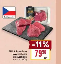 Billa BILLA Premium Hovězí steak ze svíčkové nabídka