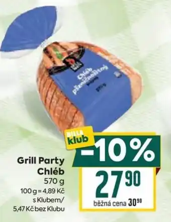 Billa Grill Party Chléb nabídka
