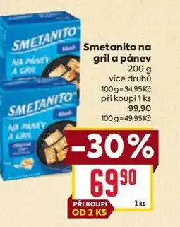 Billa Smetanito na gril a pánev nabídka