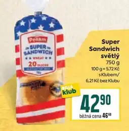 Billa Super Sandwich světlý nabídka