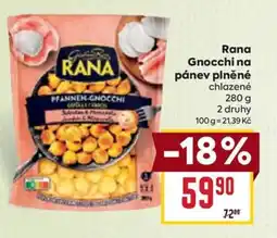 Billa Rana Gnocchi na pánev plněné nabídka