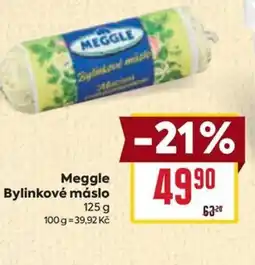 Billa Meggle Bylinkové máslo nabídka