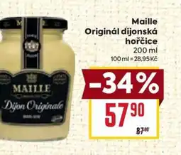 Billa Maille Originál dijonská hořčice nabídka
