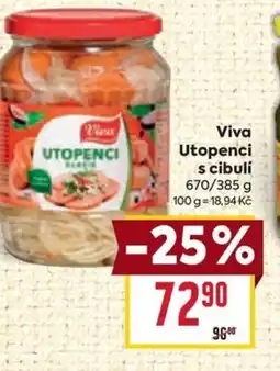 Billa Viva Utopenci s cibuli nabídka