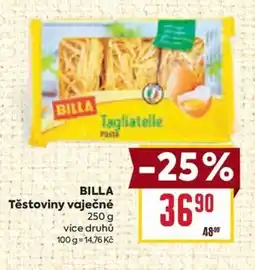 Billa BILLA Těstoviny vaječné nabídka