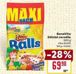 Billa BonaVita Dětské cereálie nabídka