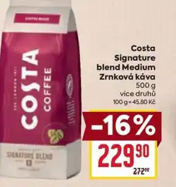 Billa Costa Signature blend Medium Zrnková káva nabídka