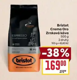 Billa Bristot Crema Oro Zrnková káva nabídka