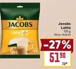 Billa Jacobs Latte nabídka