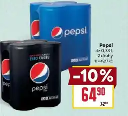 Billa Pepsi nabídka
