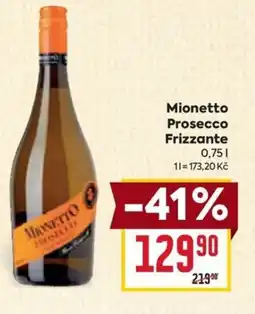 Billa Mionetto Prosecco Frizzante 0.75L nabídka