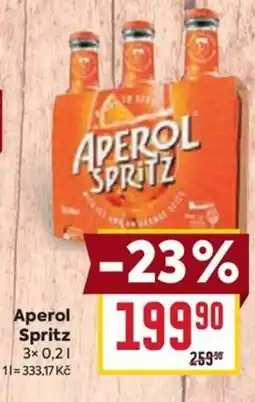 Billa Aperol Spritz nabídka