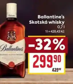 Billa Ballantine's Skotská whisky 0.7L nabídka